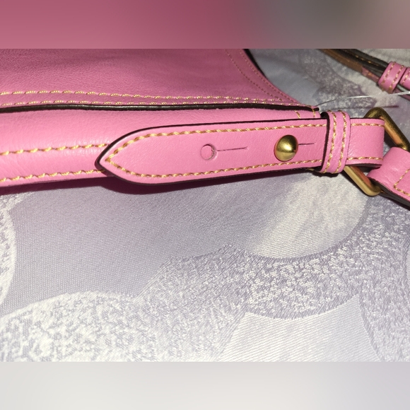 Dooney And Bourke Pink Florentine Leather Crossbody Bag - Picture 6 of 14